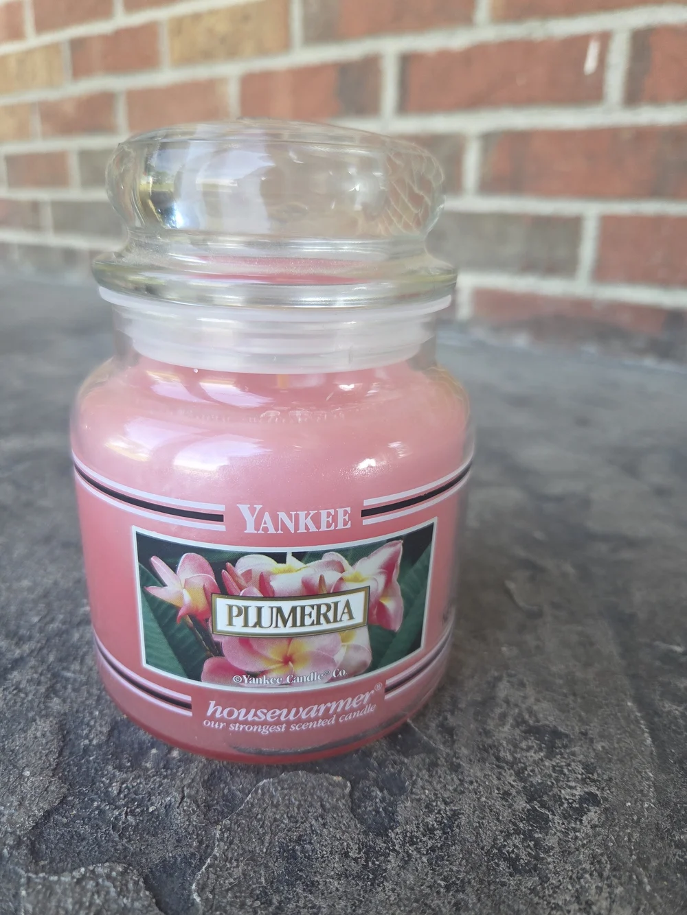 Yankee Candle Plumeria Pink Jar Candle-14.5 Oz Retired Scent